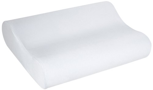 memory foam pillow contoured for neck pain by smarter rest