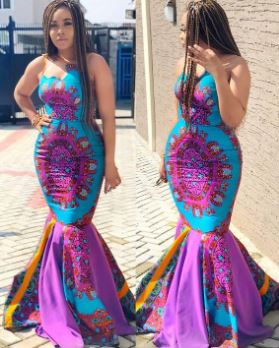 african inspired prom dress