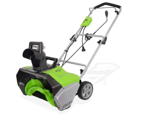 Greenworks 20-Inch 13 Amp Corded Snow Thrower 2600502