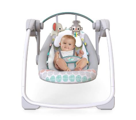 BRIGHT STAR WILD PORTABLE COMPACT AUTOMATIC DELUXE BABY SWING